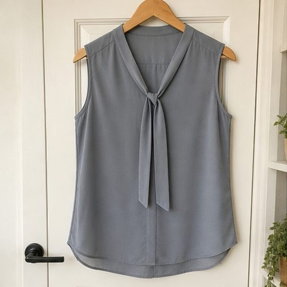Gray Peplum Top